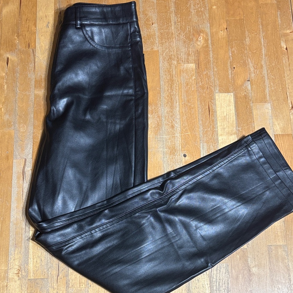 Dynamite Black Faux Leather Pants